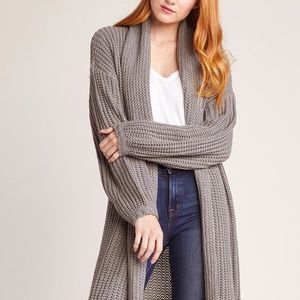 BB Dakota Grey Chunky Town Long Cardigan Small NWT